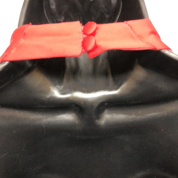 Red Satin De-Laru by Sheila Yen sz 9/10  Halter Formal - Picture 4 of 10